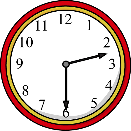 Half Past The Hour Clock Clip Art Half Past The Hour Clock Image