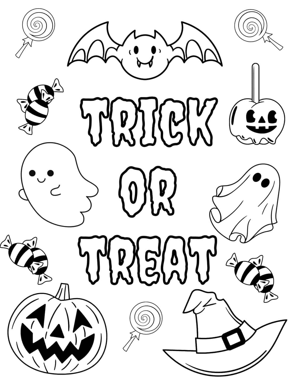 free printable halloween coloring page