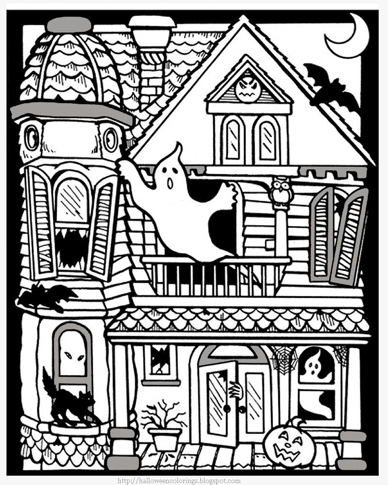 Halloween Coloring Pages Free Printable Coloring Home