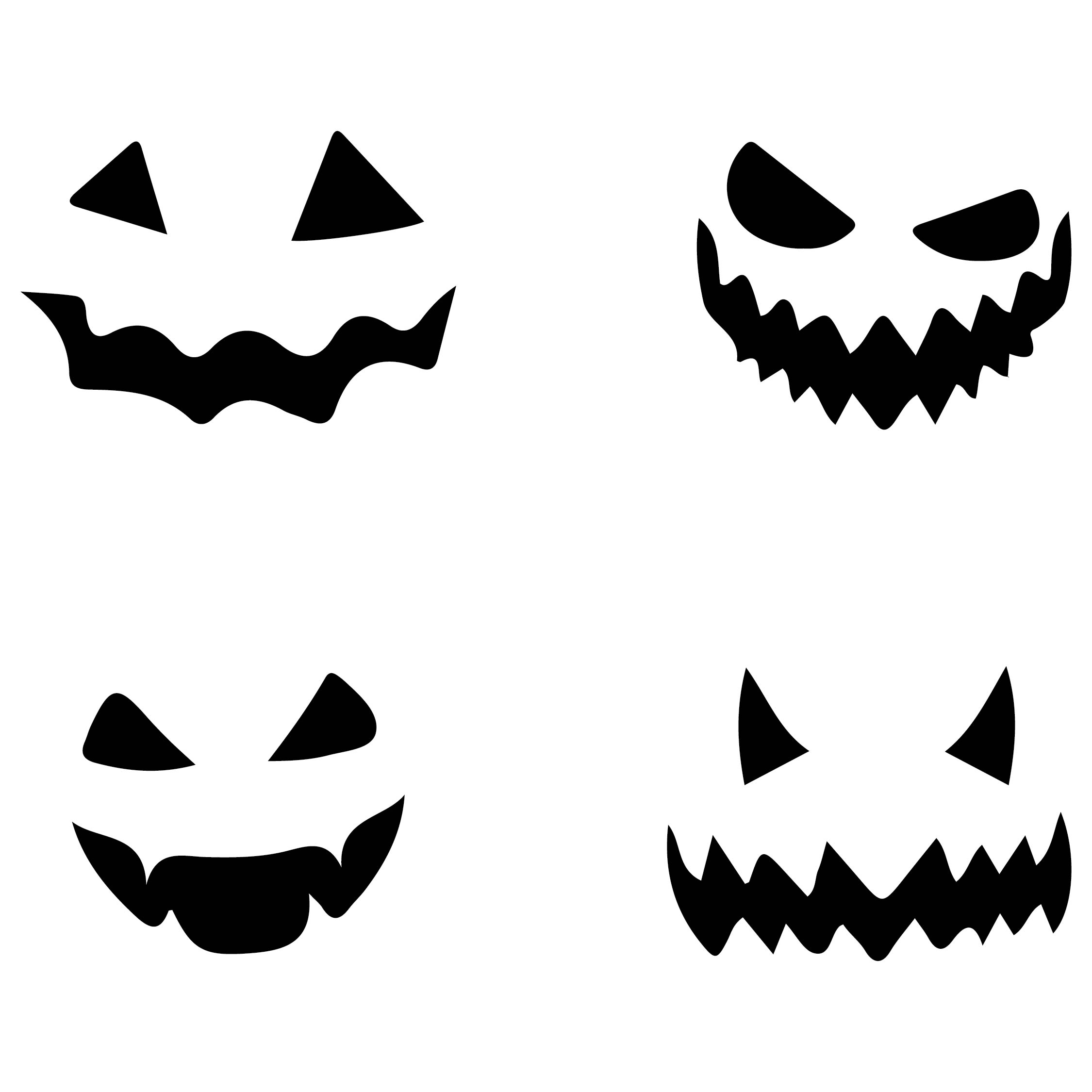 Halloween Pumpkin Stencils 15 Free PDF Printables Printablee