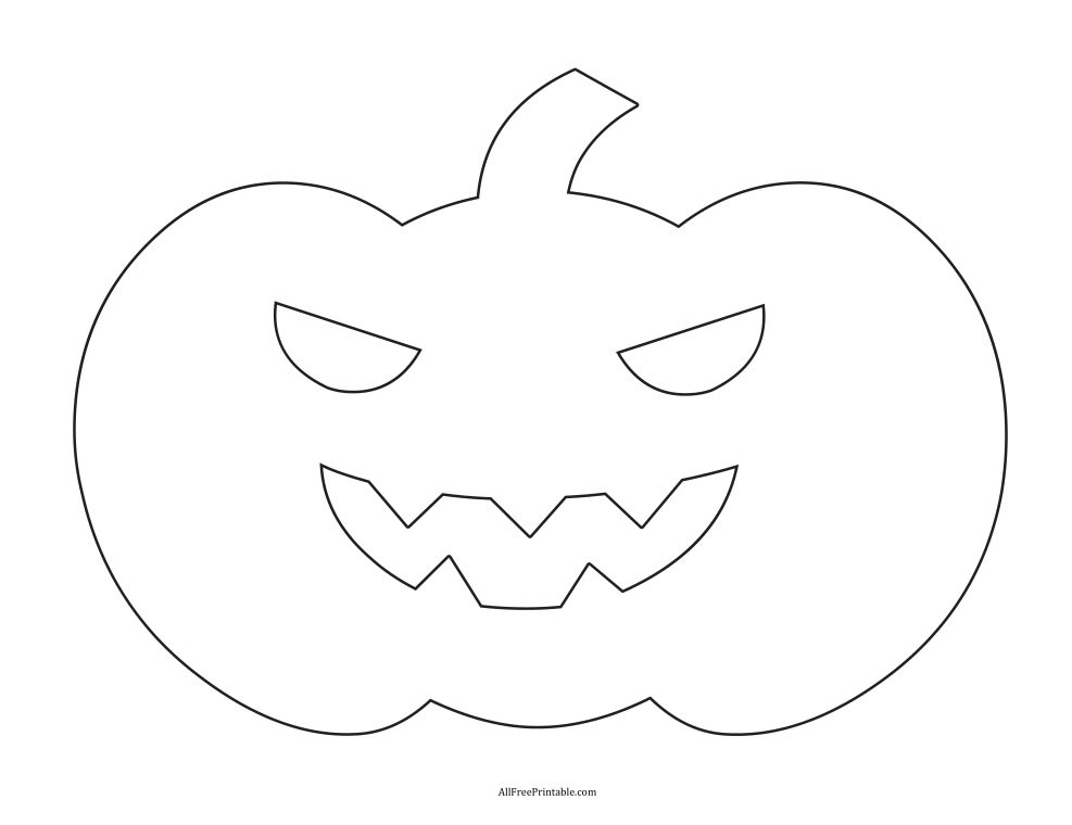 Halloween Pumpkin Template Free Printable