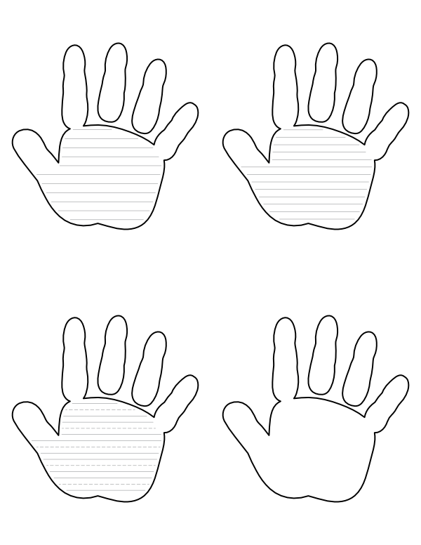 Handprint Template Printable Adding A Personal Touch To Your DIY Projects
