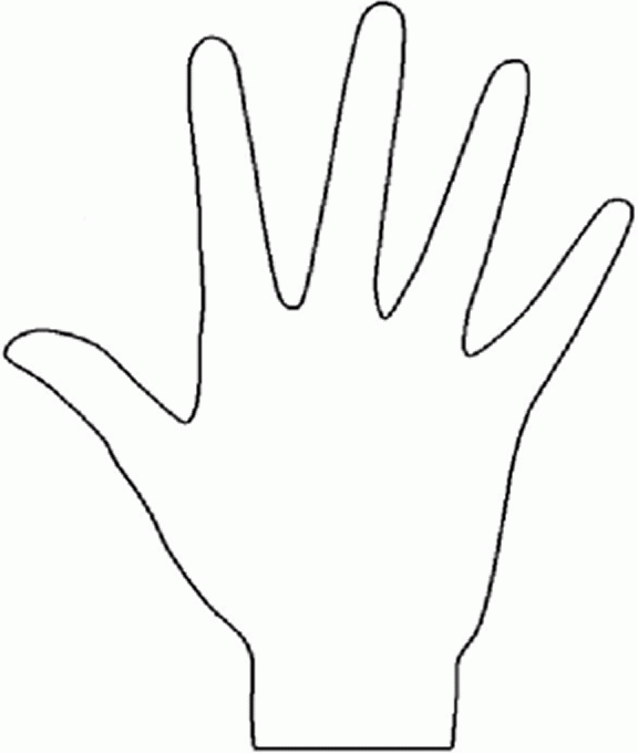 Handprint Template Printable Cliparts co