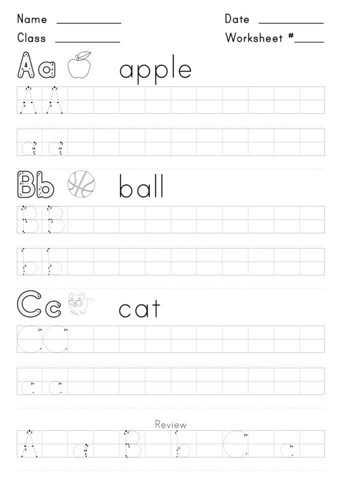 free worksheets for kids english