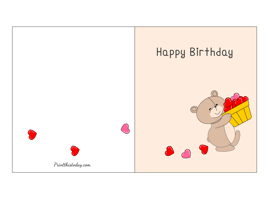 happy birthday free printable
