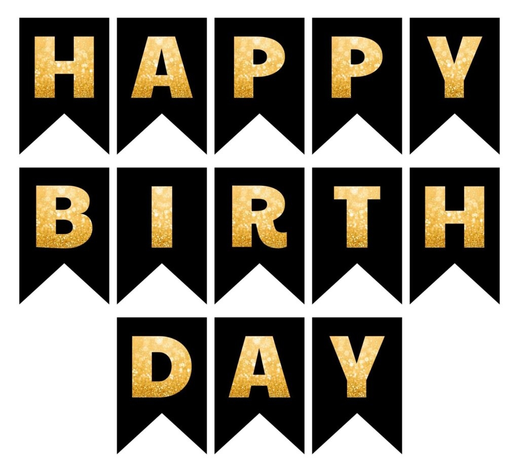 Happy Birthday Letters Printable Template Fillable Form 2023