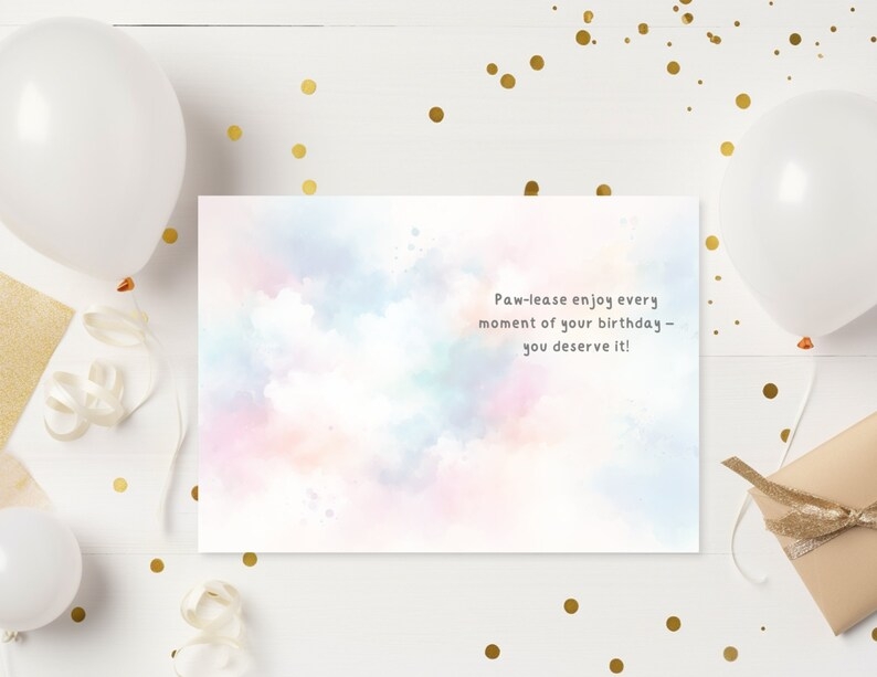 Happy Birthday Printable Template French Bulldog Card Etsy