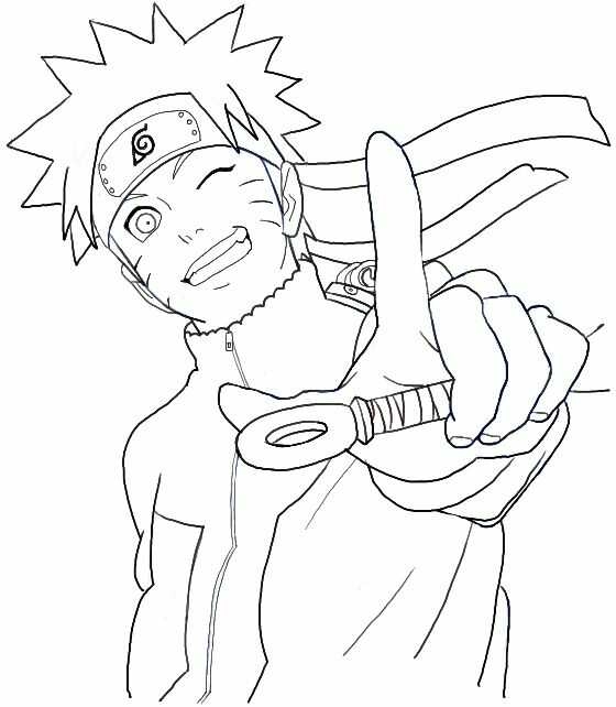 Happy Naruto Coloring Page Free Printable Coloring Pages For Kids