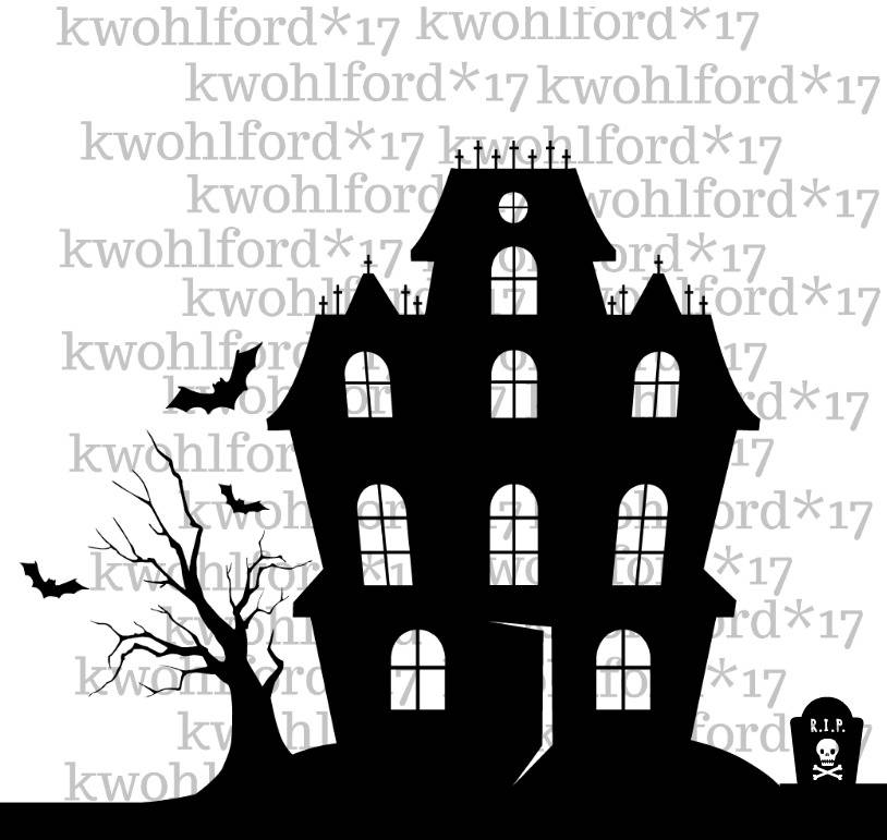Haunted House Cut Out Template