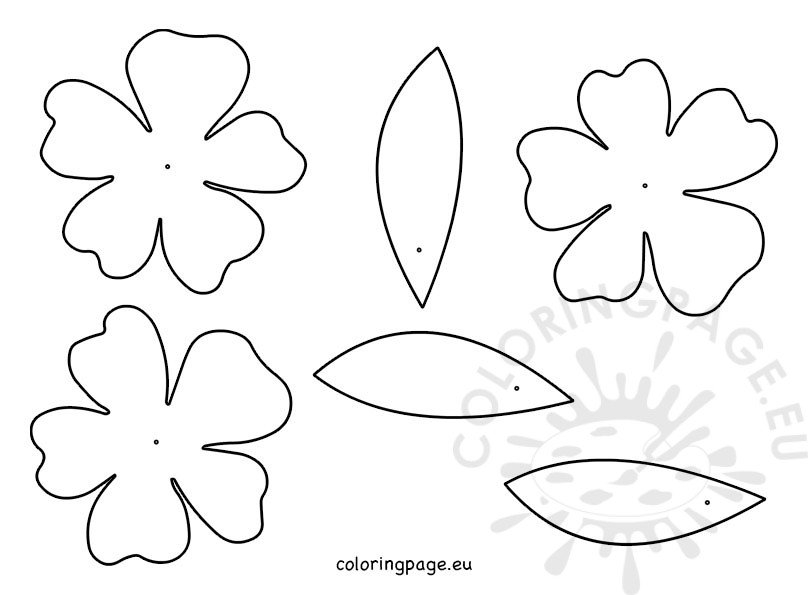 Hawaiian Necklace Template Printable Coloring Page
