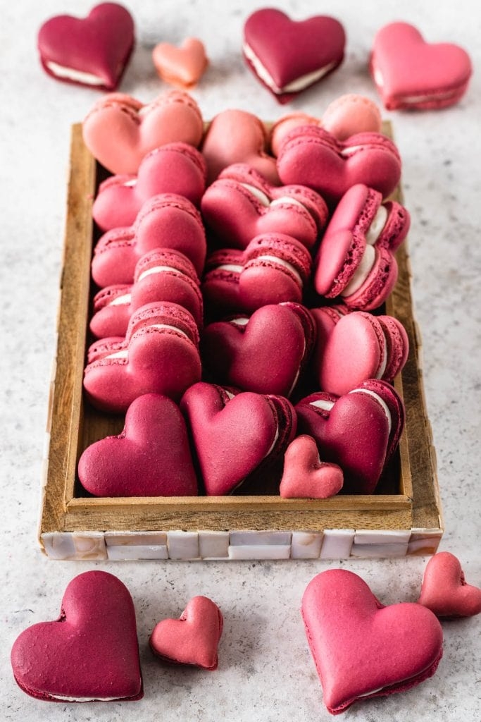 heart shaped macaron template
