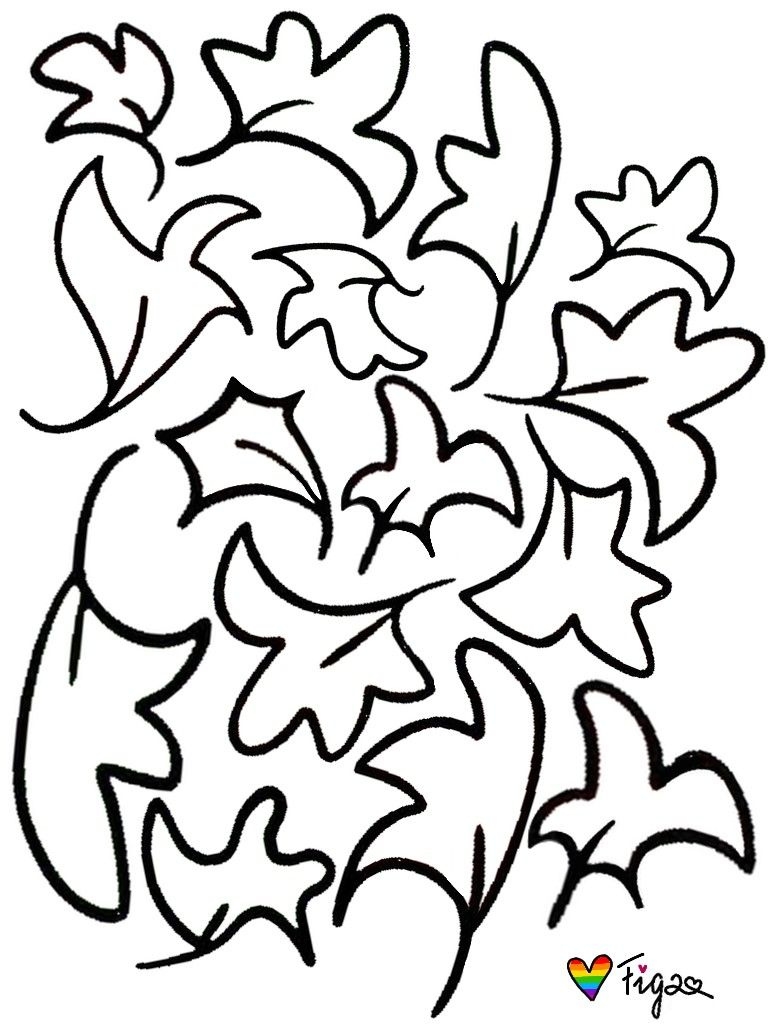 printable leaves template