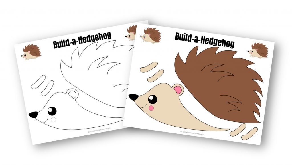 hedgehog cut out template