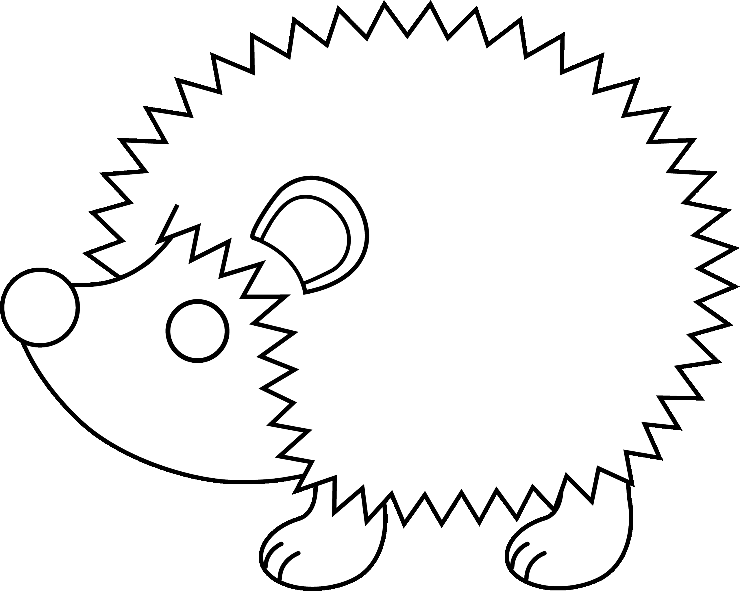 Hedgehog Printable Template