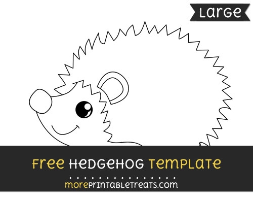 free hedgehog template
