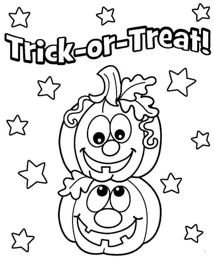 halloween pre k coloring pages