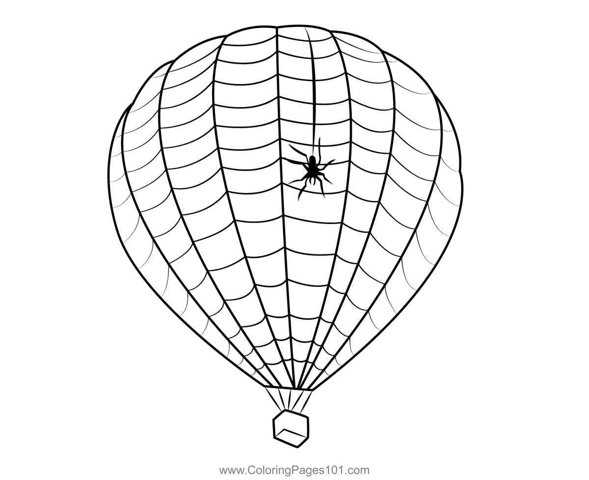 Hot Air Balloon Coloring Page For Kids Free Hot Air Balloons