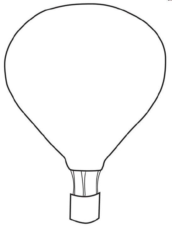 Hot Air Balloon Printable Template Printable Templates