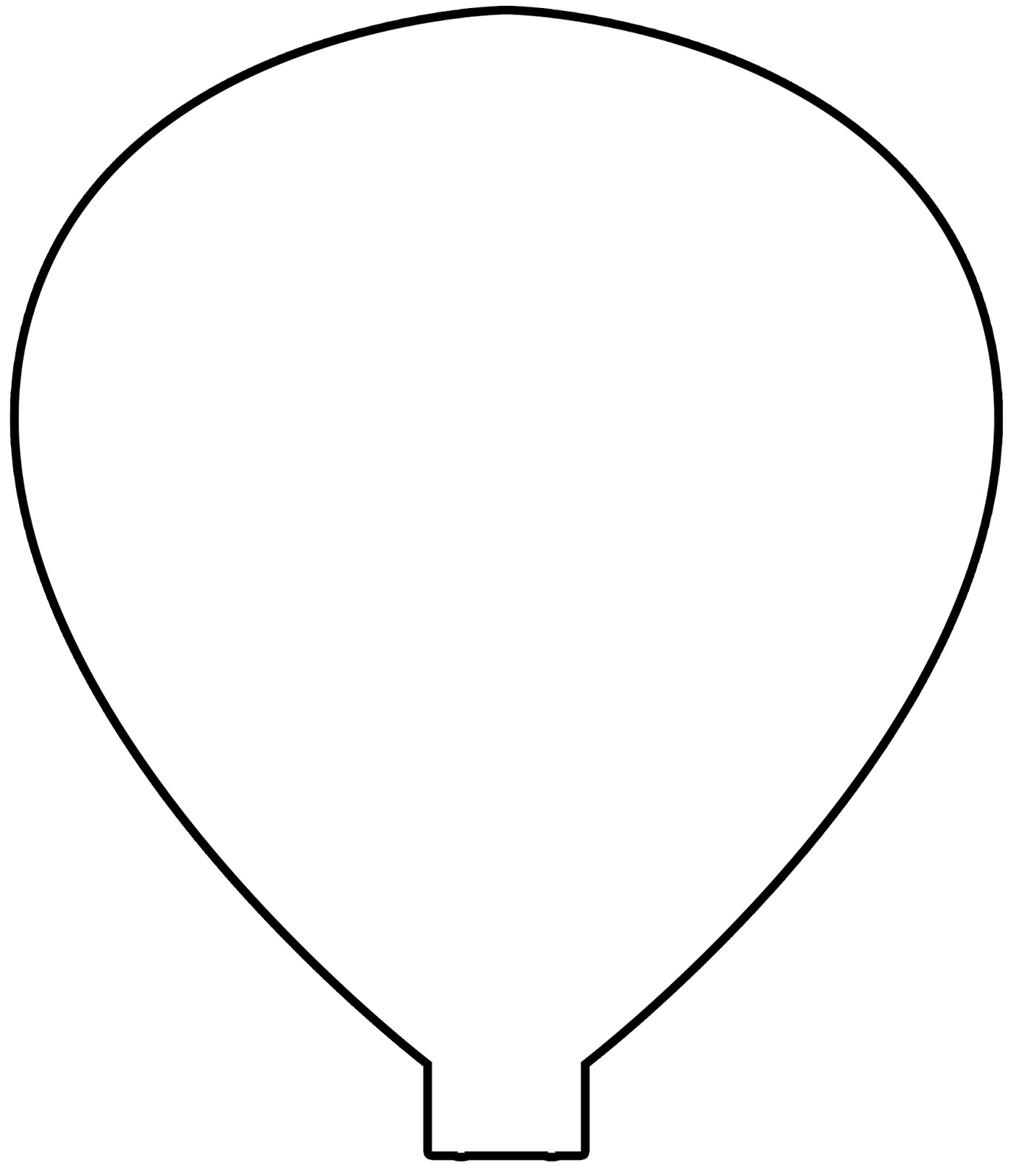 Hot Air Balloon Printable Template Printable Templates