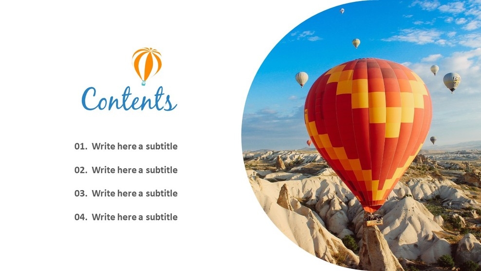 Hot Air Balloon Simple Templates Design