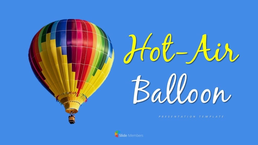 Hot Air Balloon Simple Templates Design