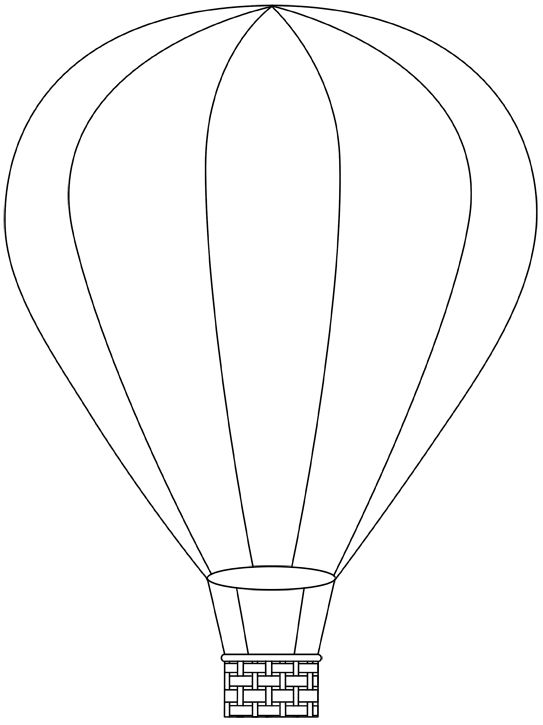 Hot Air Balloon Template Printable Printable Word Searches