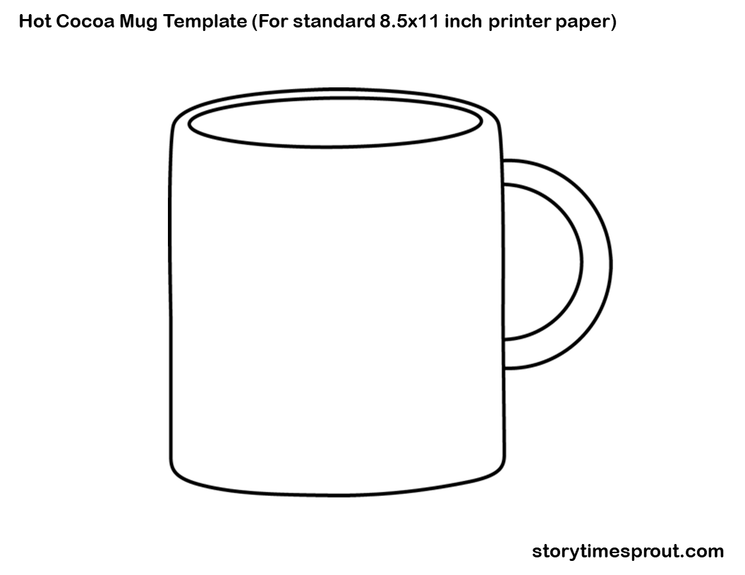 Hot Chocolate Mug Template Printable Printable Templates