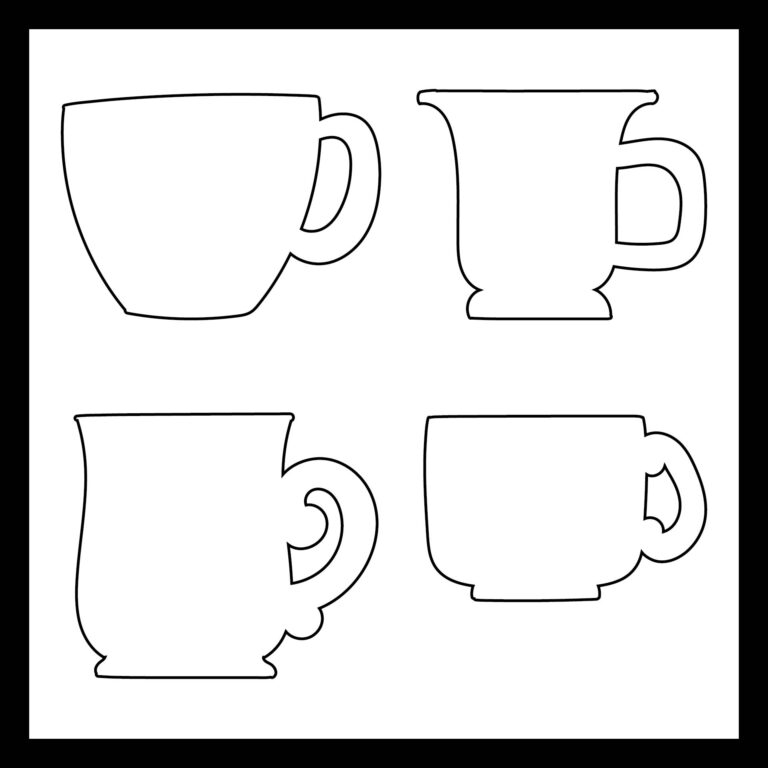 free printable mug template