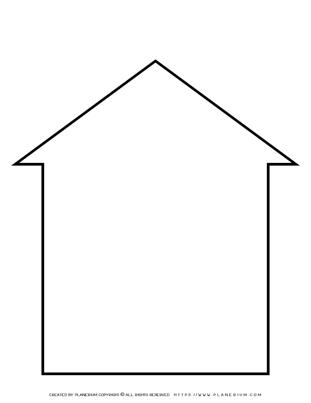 free printable house template pdf
