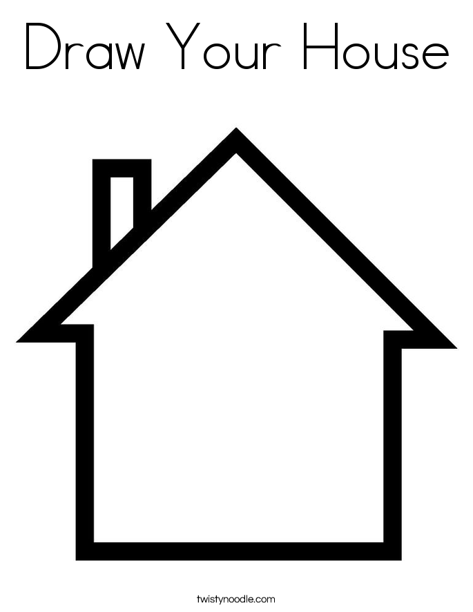 printable house template free