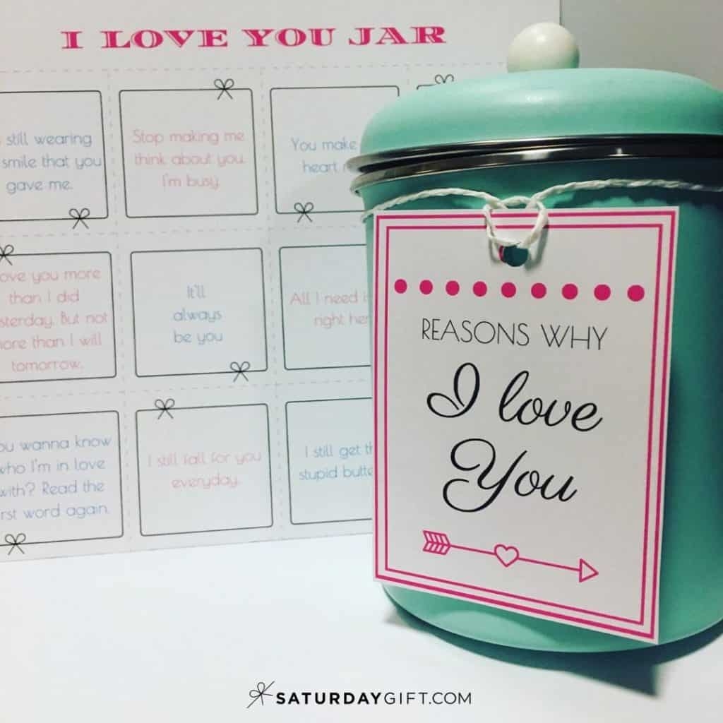reasons i love you jar template