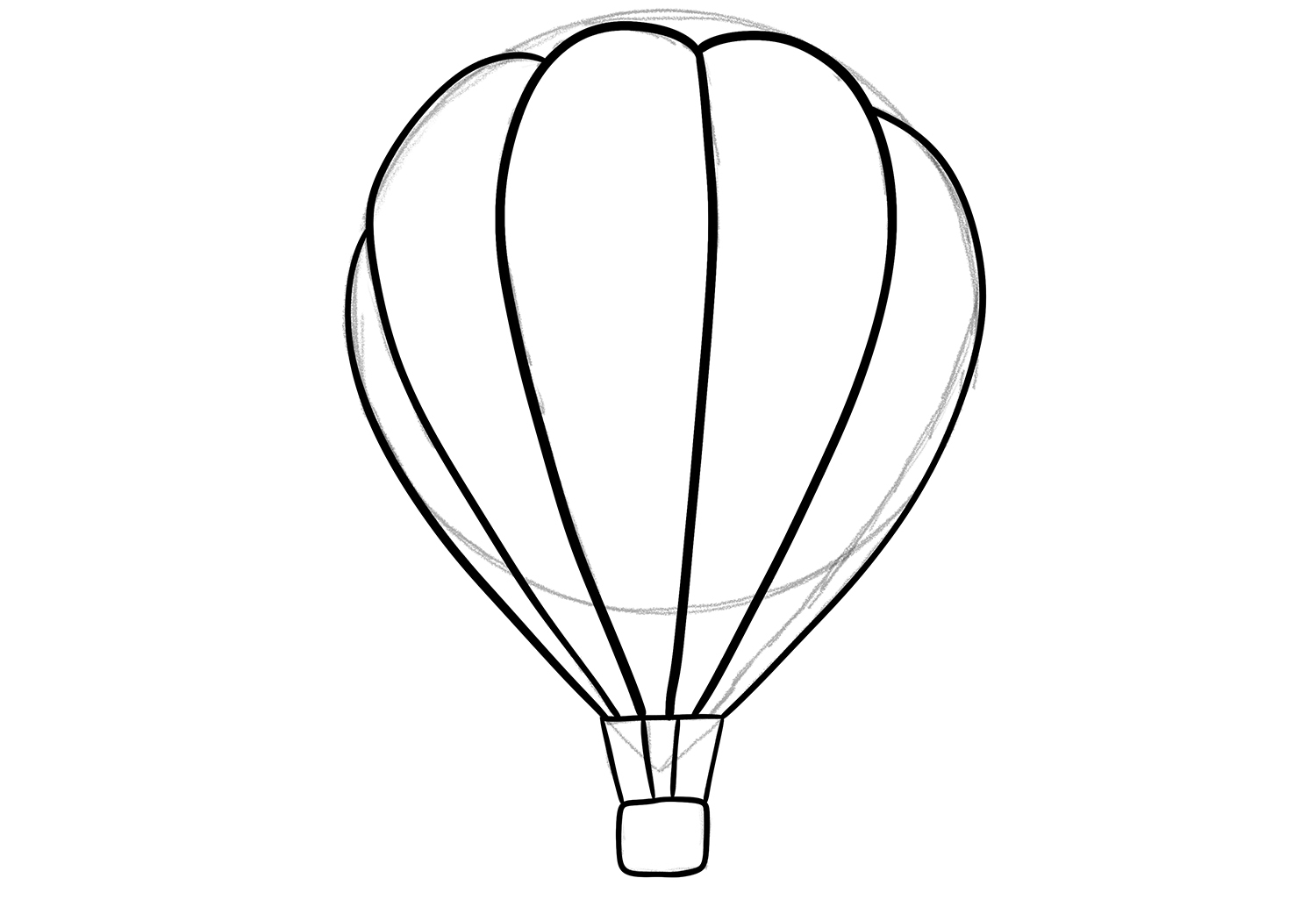 How To Draw A Hot Air Balloon Infoupdate