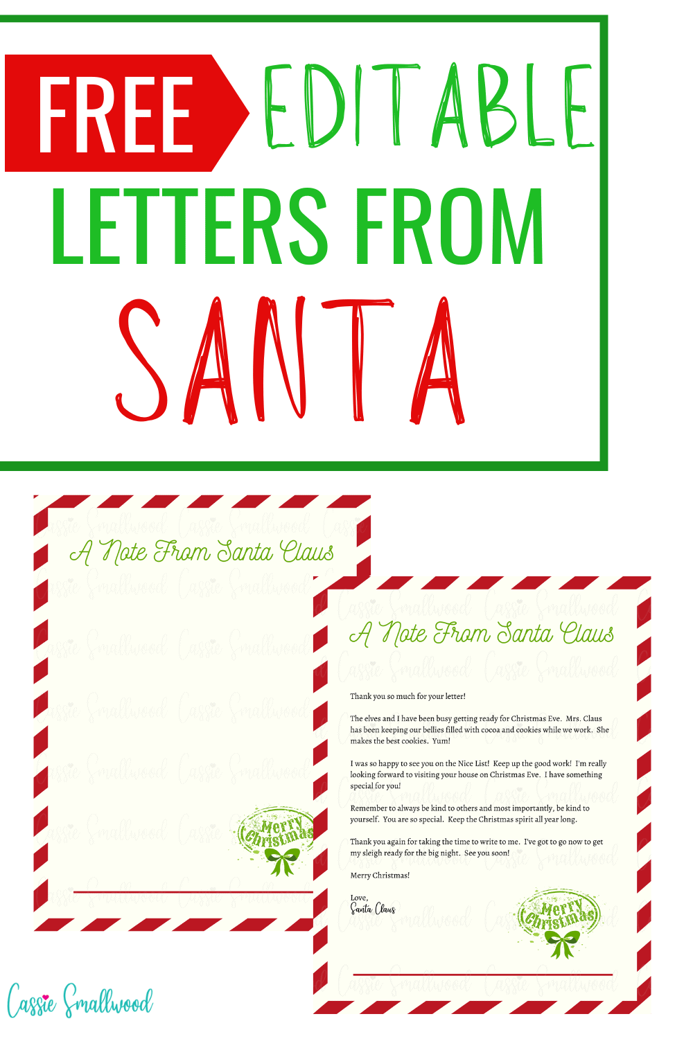 free printable letter from santa