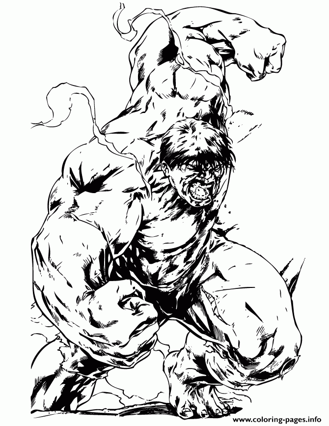 Hulk Comic Coloring