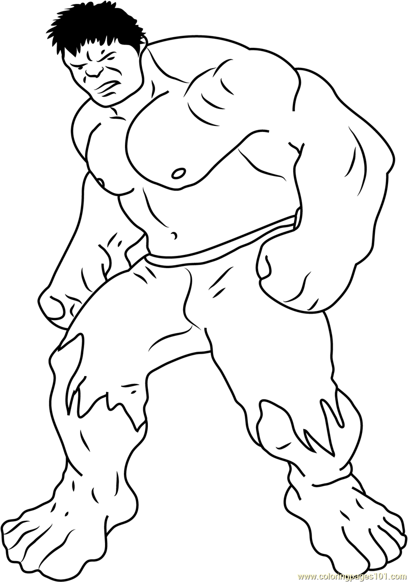 Hulk Printable Coloring Page Hulk Coloring Pages Avengers Coloring 