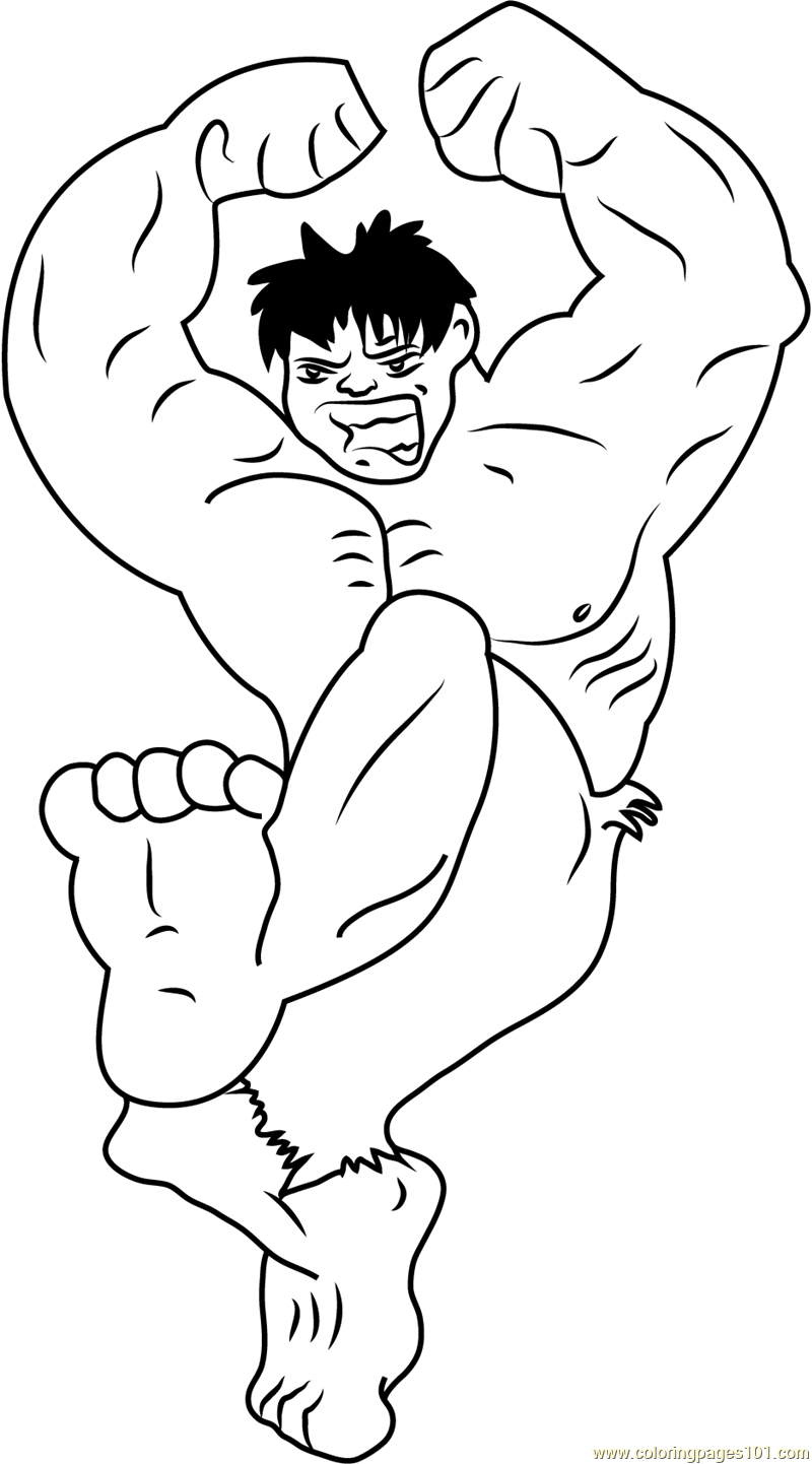 Hulk Smash By Tsebresos Coloring Page For Kids Free Hulk Printable 
