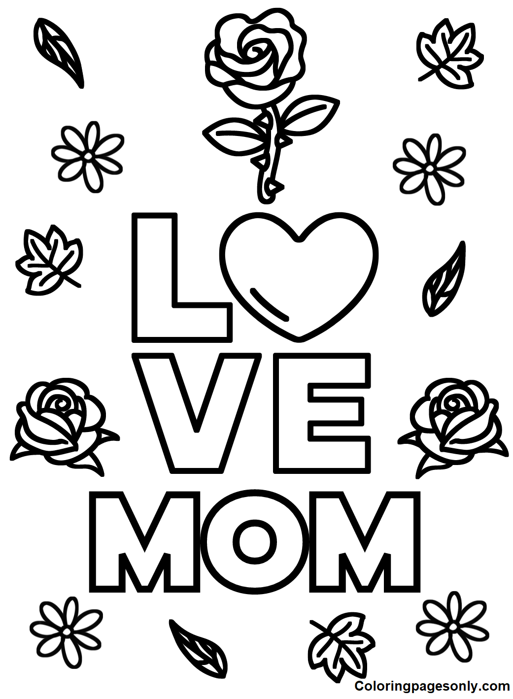mom coloring pages pdf