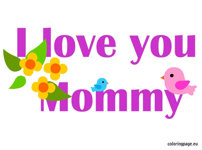 i love you mommy printable