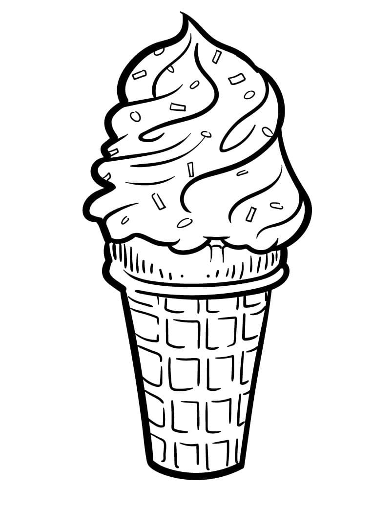 coloring ice cream printable