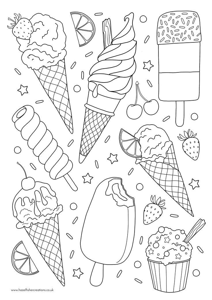 Ice Cream Coloring Page Free Printable 56 Ice Cream Coloring Pages