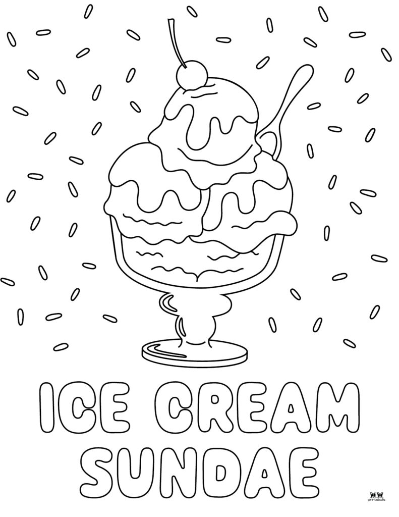 Ice Cream Coloring Pages 26 Printable Pages Printabulls 