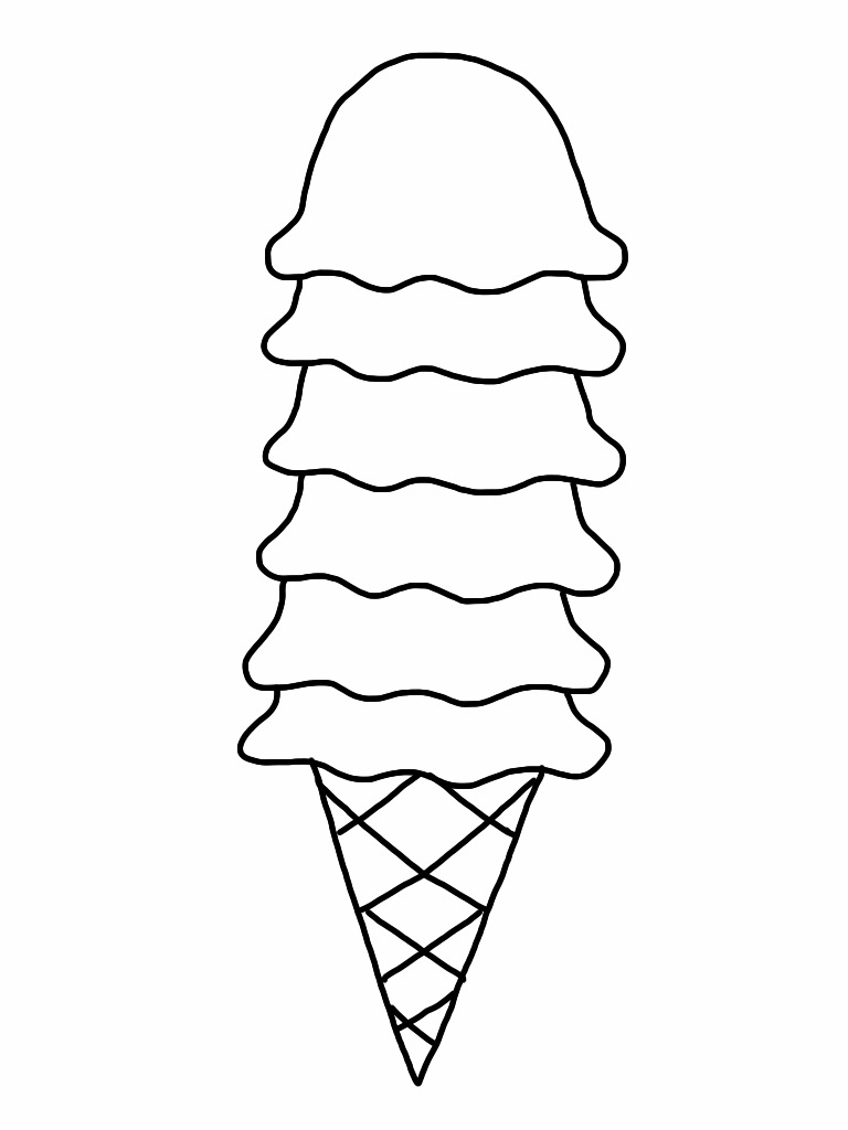 Ice Cream Cone Template Free Printable Free Printable