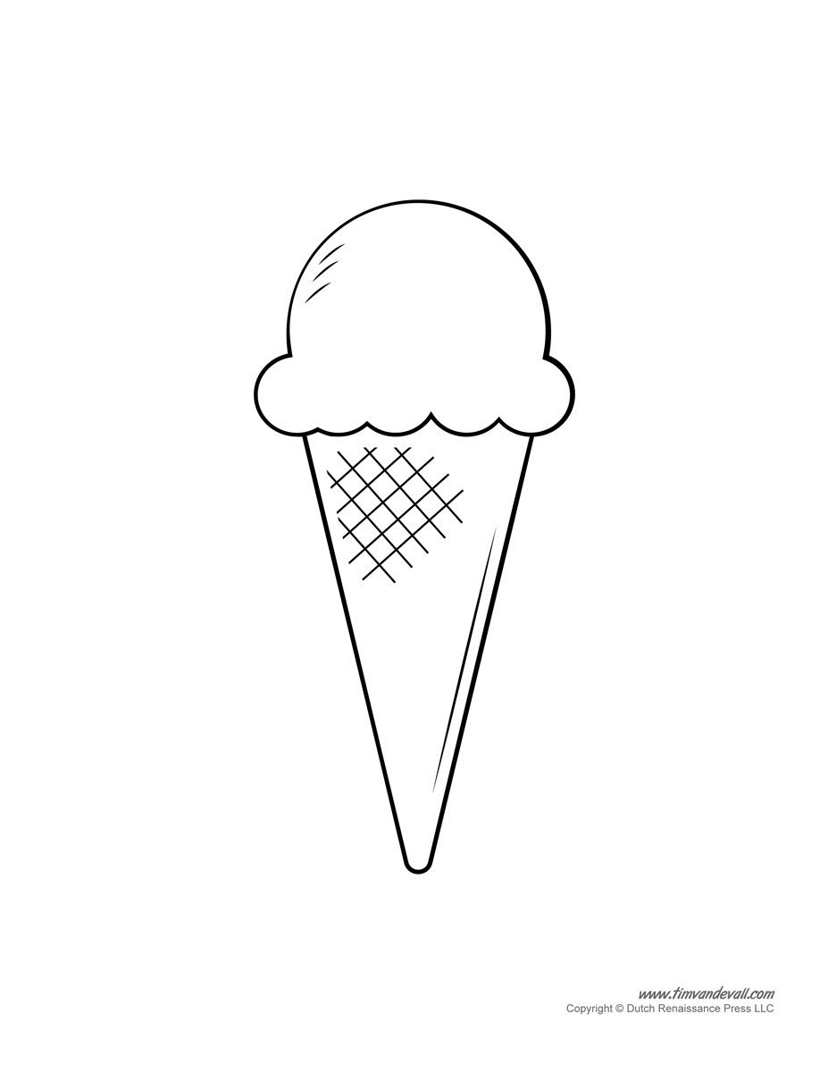Ice Cream Templates Printable