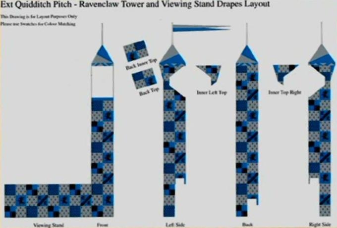 Image Quidditch Pitch Ravenclaw Tower And Viewing Stand Drapes 