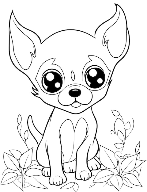 Images Of Dog Coloring Sheets To Printable Chihuahua Infoupdate