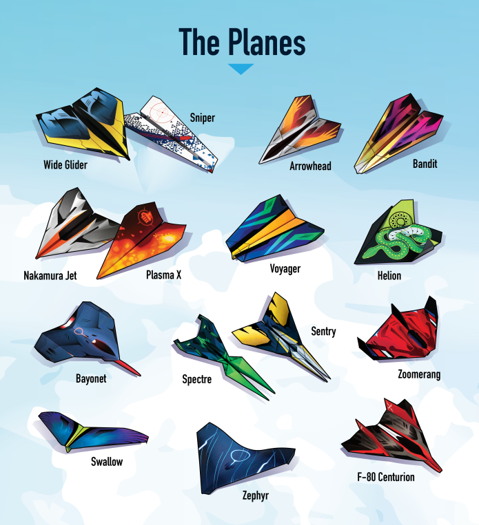 foldable paper airplanes templates free