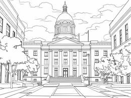 Incredible South Carolina Coloring Coloring Page