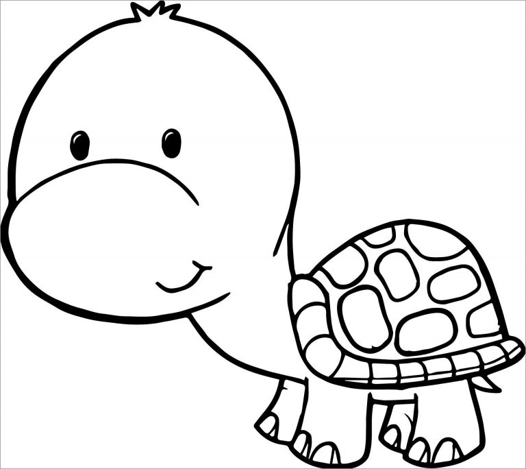 Indian Roofed Turtle Coloring Page ColoringBay
