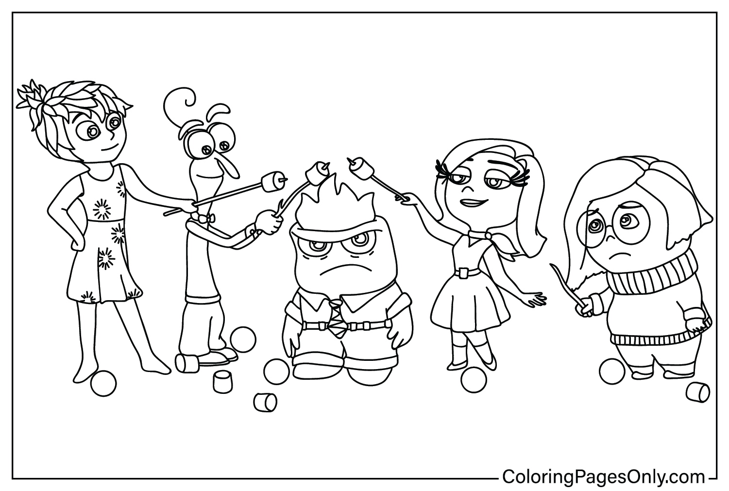 Inside Out 2 Characters Colouring Pages Photos And Vectors