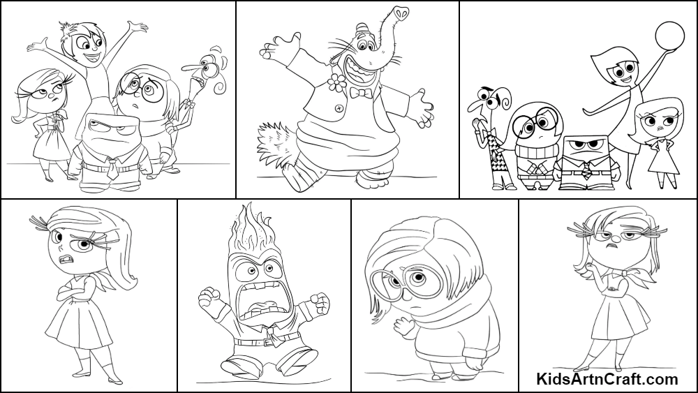 Inside Out coloring pages pdf
